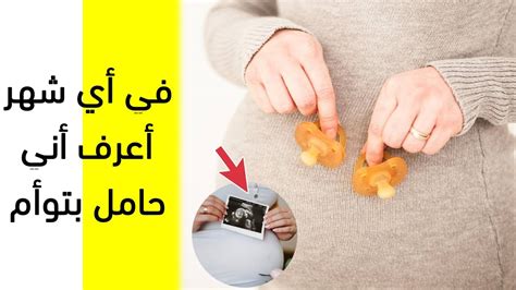 حامل في توأم الفصل الاول.